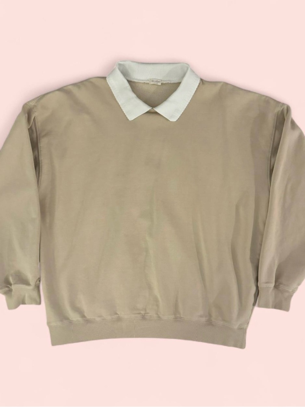 John Galt Collared Crewneck Sweatshirt